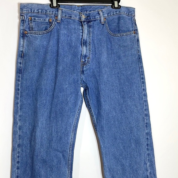 Levi’s 505 Men’s Blue Straight Fit Levis Strauss Regular Jeans Size 38X30 - Picture 4 of 16